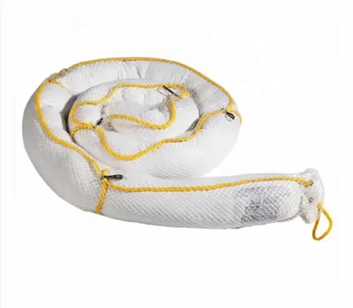 Barrage absorbant les hydrocarbures flottants